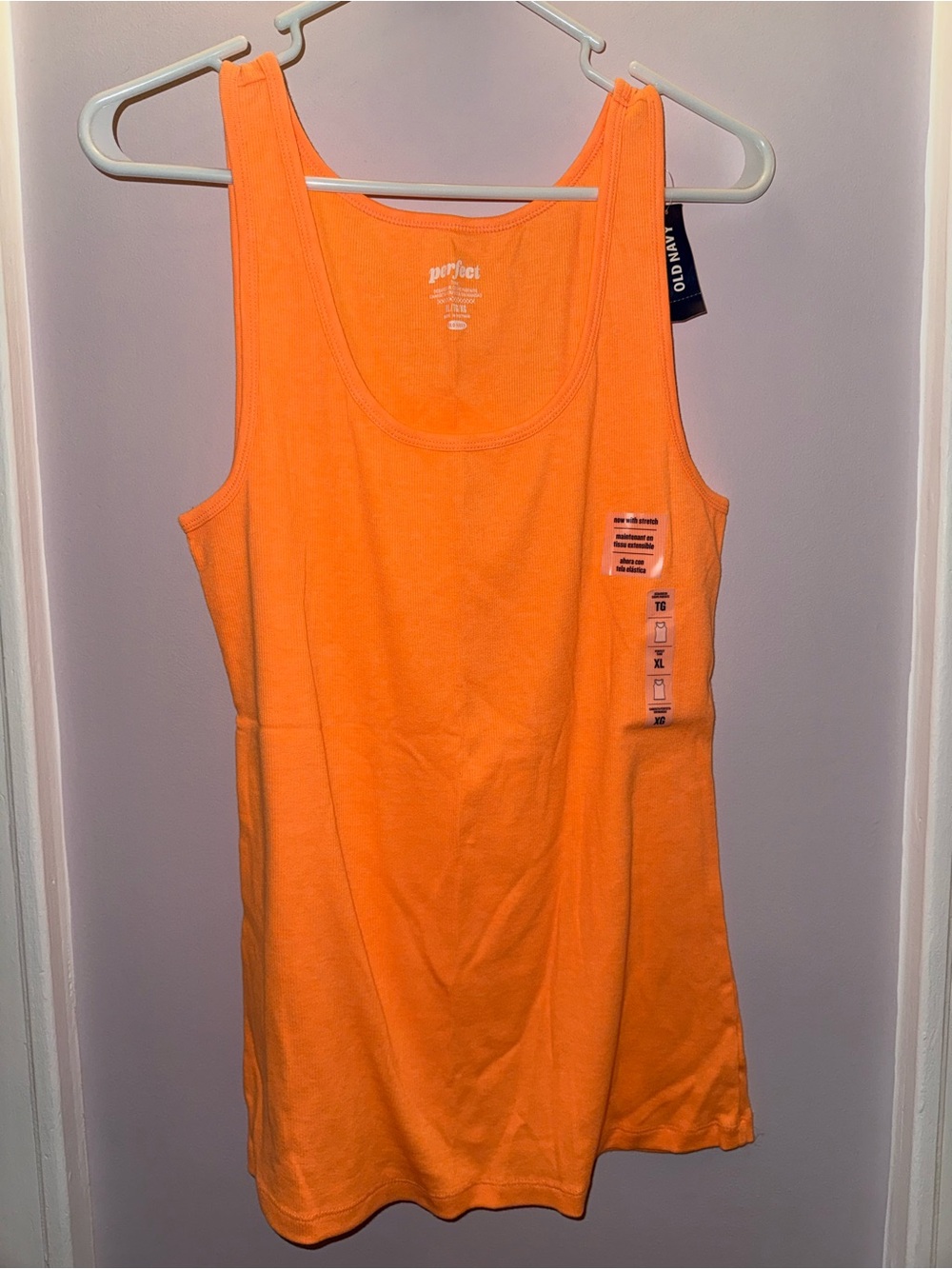 Old Navy Bright Orange Scoop-Neck Women's Tank
